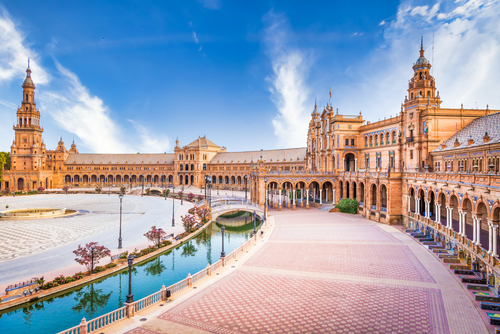 Dive into the delights of popular cities like Barcelona, Lisbon, and Seville. 
Take your time to admire famous landmarks such as La Sagrada Familia and Alhambra in Granada. 